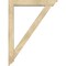 Ekena Millwork Traditional Traditional Rough Sawn Bracket w/ Offset Brace, Douglas Fir, 6"W x 36"D x 48"H BKT0604X36X48TRA01RDF - alternate 2